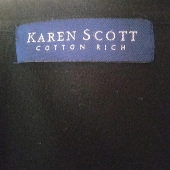 Karen Scott Cotton Rich Ghost Halloween Spooky Button Up Shirt Size Medium - Picture 6 of 7